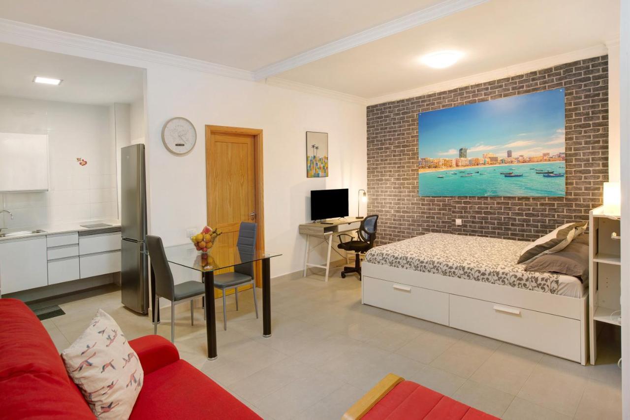 Beach Studio Apartment Canteras Las Palmas de Gran Canaria Exterior foto